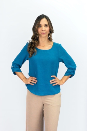 Blusa escote redondo